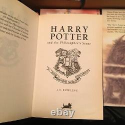 Ensemble Complet Original Britannique Bloomsbury Harry Potter 7 Livres 4 Premières Impressions