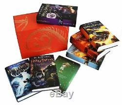 Ensemble De 7 Livres Harry Potter Complete Collection J. K. Rowling À Couverture Rigide Rouge Nouveau