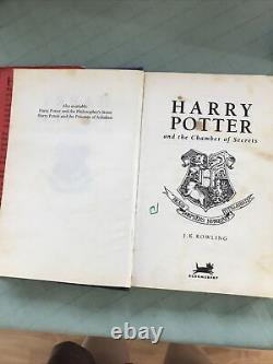 Ensemble De Livres Harry Potter Hardcover Seulement Des Couvertures Original 1-7 Rare 1ère Édition