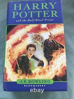 Ensemble De Livres Harry Potter Hardcover Seulement Des Couvertures Original 1-7 Rare 1ère Édition
