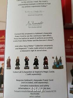 Ensemble De Personnages Complets De 5 Hallmark Harry Potter Collection Light And Sound