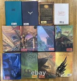 Ensemble complet 1ère édition de la série Harry Potter 1-8 + 4 par JK Rowling Lot de 12 livres