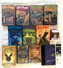 Ensemble complet HC de Harry Potter 1-7 Édition originale J.K. Rowling + 6 articles bonus