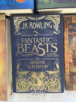 Ensemble complet HC de Harry Potter 1-7 Édition originale J.K. Rowling + 6 articles bonus