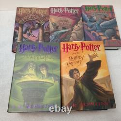 Ensemble complet Harry Potter 1-7 Édition américaine 1ère édition reliée Poudlard JK Rowling