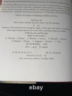 Ensemble complet Harry Potter 1-7 Édition américaine 1ère en couverture rigide Hogwarts JK Rowling