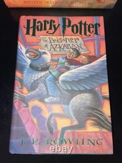 Ensemble complet Harry Potter 1-7 Édition américaine 1ère en couverture rigide Hogwarts JK Rowling