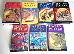 Ensemble complet Harry Potter tous les livres reliés 1-7 par J K Rowling Bloomsbury Raincoast