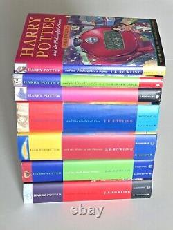 Ensemble complet Harry Potter tous les livres reliés 1-7 par J K Rowling Bloomsbury Raincoast