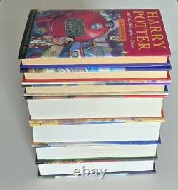 Ensemble complet Harry Potter tous les livres reliés 1-7 par J K Rowling Bloomsbury Raincoast