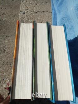 Ensemble complet Lot 7 Harry Potter HC/DJ Toutes les éditions américaines 1ère édition mentionnées Beau set