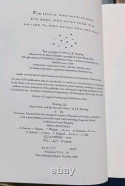 Ensemble complet Lot 7 Harry Potter HC/DJ Toutes les éditions américaines 1ère édition mentionnées Beau set