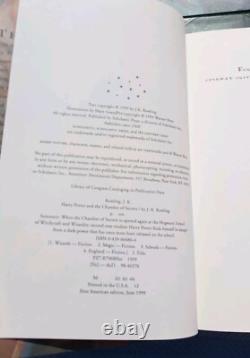 Ensemble complet Lot 7 Harry Potter HC/DJ Toutes les éditions américaines 1ère édition mentionnées Beau set