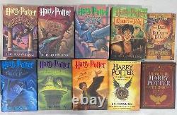 Ensemble complet Première édition Série de livres Harry Potter 1-8+ JK Rowling 10 livres