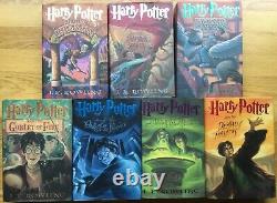 Ensemble complet VG de 7 éditions originales reliées avec jaquette de Harry Potter J.K. Rowling