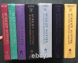 Ensemble complet VG de 7 éditions originales reliées avec jaquette de Harry Potter J.K. Rowling