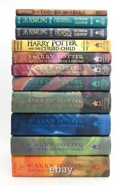 Ensemble complet de 1 à 7 livres HARRY POTTER & 4 EXTRAS J. K. Rowling HBDJ EXC L2