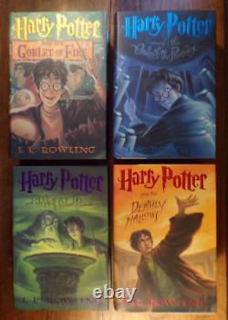 Ensemble complet de 7 livres Harry Potter en HC de J. K. Rowling + 3 livres supplémentaires
