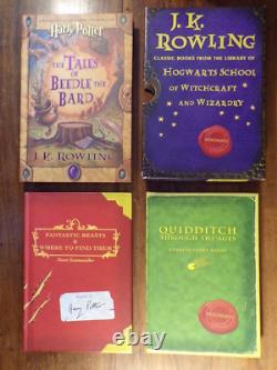 Ensemble complet de 7 livres Harry Potter en HC de J. K. Rowling + 3 livres supplémentaires