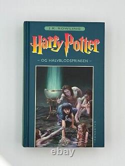 Ensemble complet de 7 livres Harry Potter en danois. Relié TRÈS BON ÉTAT