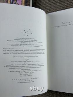 Ensemble complet de Harry Potter en édition reliée, 1ère édition américaine, 2 livres sont des 1ères impressions