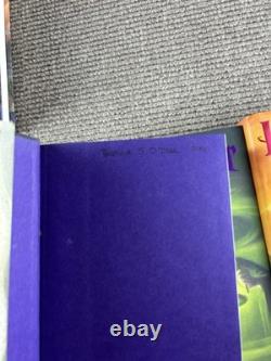 Ensemble complet de Harry Potter en édition reliée, 1ère édition américaine, 2 livres sont des 1ères impressions