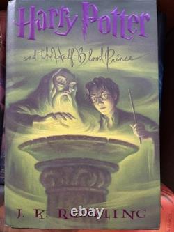 Ensemble complet de Harry Potter en édition reliée HC américaine 1ère édition TOUTES les impressions de 1ère pr
