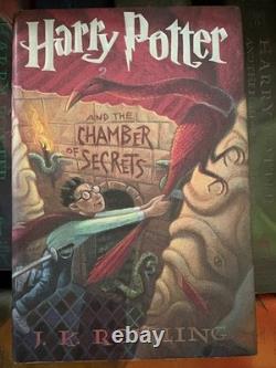 Ensemble complet de Harry Potter en édition reliée HC américaine 1ère édition TOUTES les impressions de 1ère pr