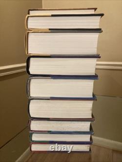 Ensemble complet de Harry Potter en édition reliée comprenant les premières éditions, 9 livres de JK Rowling