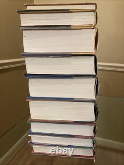 Ensemble complet de Harry Potter en édition reliée comprenant les premières éditions, 9 livres de JK Rowling