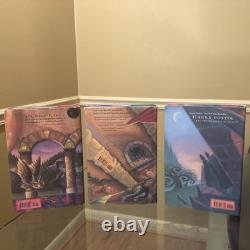 Ensemble complet de Harry Potter en édition reliée comprenant les premières éditions, 9 livres de JK Rowling