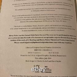 Ensemble complet de Harry Potter en édition reliée comprenant les premières éditions, 9 livres de JK Rowling