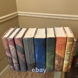 Ensemble complet de Harry Potter en édition reliée comprenant les premières éditions, 9 livres de JK Rowling