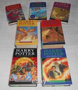 Ensemble complet de Harry Potter tous les couvertures rigides 1-7 par J K Rowling Bloomsbury Raincoast