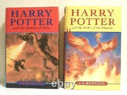 Ensemble complet de Harry Potter tous les couvertures rigides 1-7 par J K Rowling Bloomsbury Raincoast