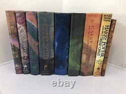 Ensemble complet de la série Harry Potter en reliure rigide, première édition/Supplémentaire (J. K. Rowling) LOT DE 9