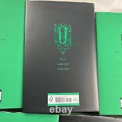 Ensemble complet de livres HARRY POTTER en reliure rigide vert Slytherin avec jaquettes 1-7