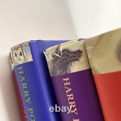 Ensemble complet de livres Harry Potter 1-7 en couverture rigide avec jaquette par J K Rowling