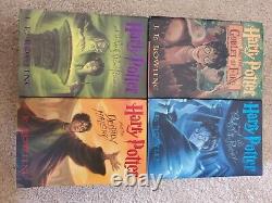 Ensemble complet de livres Harry Potter 1-7 par J.K. Rowling en broché et relié