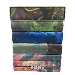 Ensemble complet de livres Harry Potter 1 à 7, couverture rigide, première édition américaine de luxe