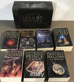 Ensemble complet de livres Harry Potter en coffret Édition RARE Bloomsbury de J. K. Rowling