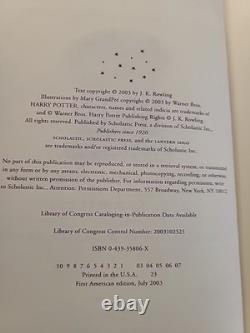 Ensemble complet de livres Harry Potter en couverture rigide 1ère édition américaine J K Rowling