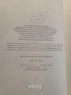 Ensemble complet de livres Harry Potter en couverture rigide 1ère édition américaine J K Rowling