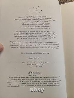 Ensemble complet de livres Harry Potter en couverture rigide 1ère édition américaine J K Rowling