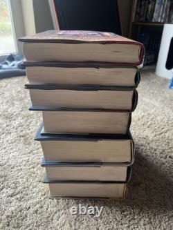 Ensemble complet de livres Harry Potter en reliure rigide, lots 1-7, 6 premières éditions américaines + 1 édition de collection