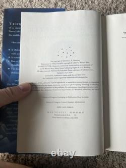 Ensemble complet de livres Harry Potter en reliure rigide, lots 1-7, 6 premières éditions américaines + 1 édition de collection