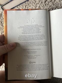 Ensemble complet de livres Harry Potter en reliure rigide, lots 1-7, 6 premières éditions américaines + 1 édition de collection