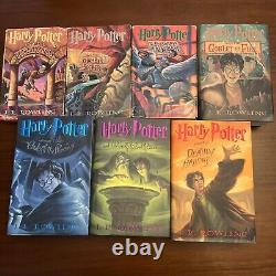 Ensemble complet de livres Harry Potter en reliure rigide, lots de livres 1 à 7, première édition HC/DJ 5 6 7