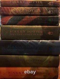 Ensemble complet de livres Harry Potter en reliure rigide, lots de livres 1 à 7, première édition HC/DJ 5 6 7