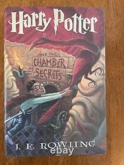 Ensemble complet de livres Harry Potter en reliure rigide, tomes 1 à 7, première édition (J.K. Rowling)